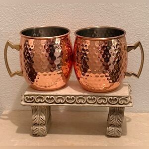 2 Eco One Moscow Mule Copper Mugs by Silver One Int'l